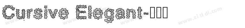 Cursive Elegant字体转换